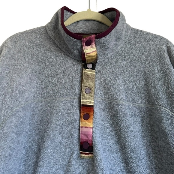 BUTTON ANOUK T-SNAP PULLOVER FLEECE SIZE LARGE - Picture 5 of 12